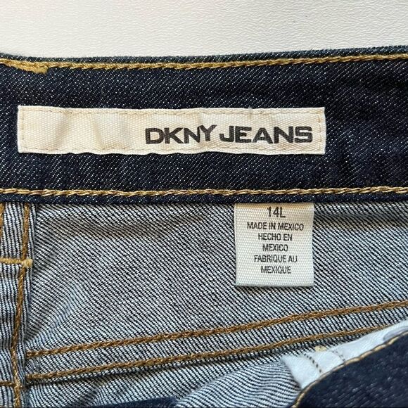 DKNY | NWT Hi Rise Dark Denim BootCut Jeans 14 Tall - Picture 5 of 10